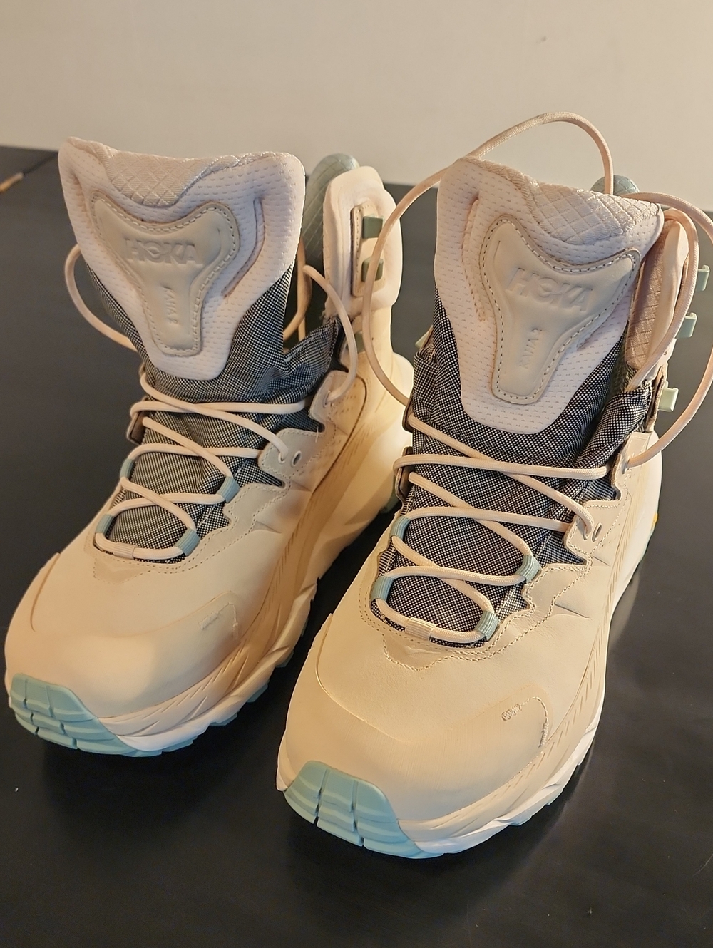 Hoka Kaha 2 GTX Waterproof Hiking Boots Alabaster Grey Men’s Size 10D